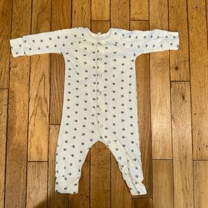 Baby Girl’s Quincy Mae floral long sleeve onesie